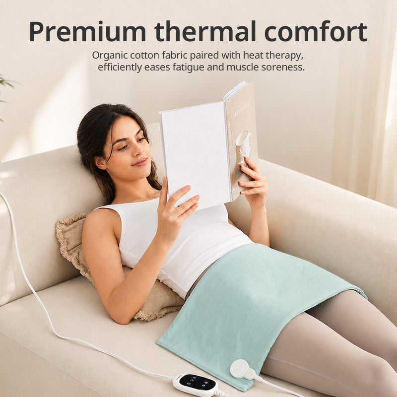 100% Organic Cotton Therapy Heating Pad - Washable & Lightweight