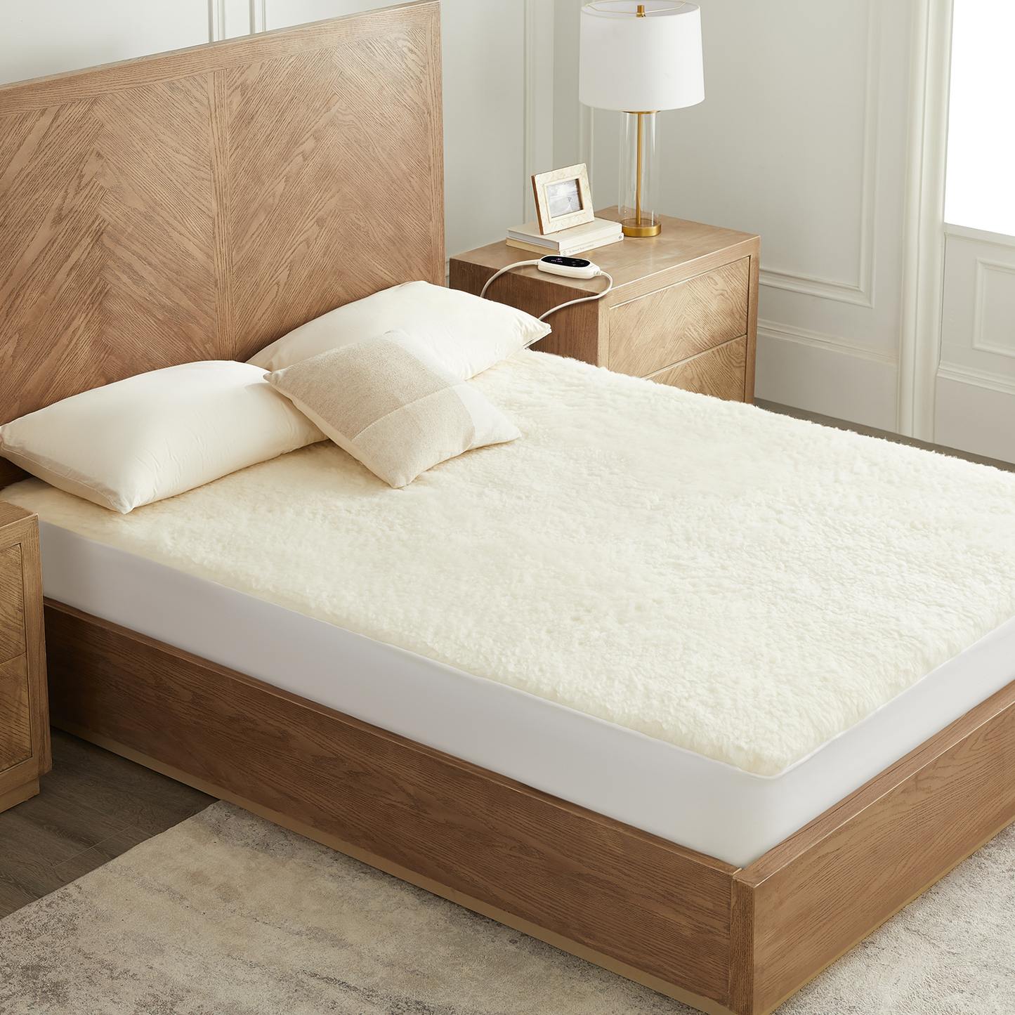 Organic Wool Multi-Zone Pro Heated Mattress Pad