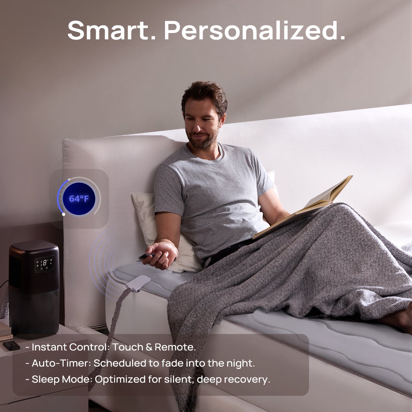 Système de Refroidissement par Eau Omni Sleep™ PRO pour Personnes ayant Chaud la Nuit
