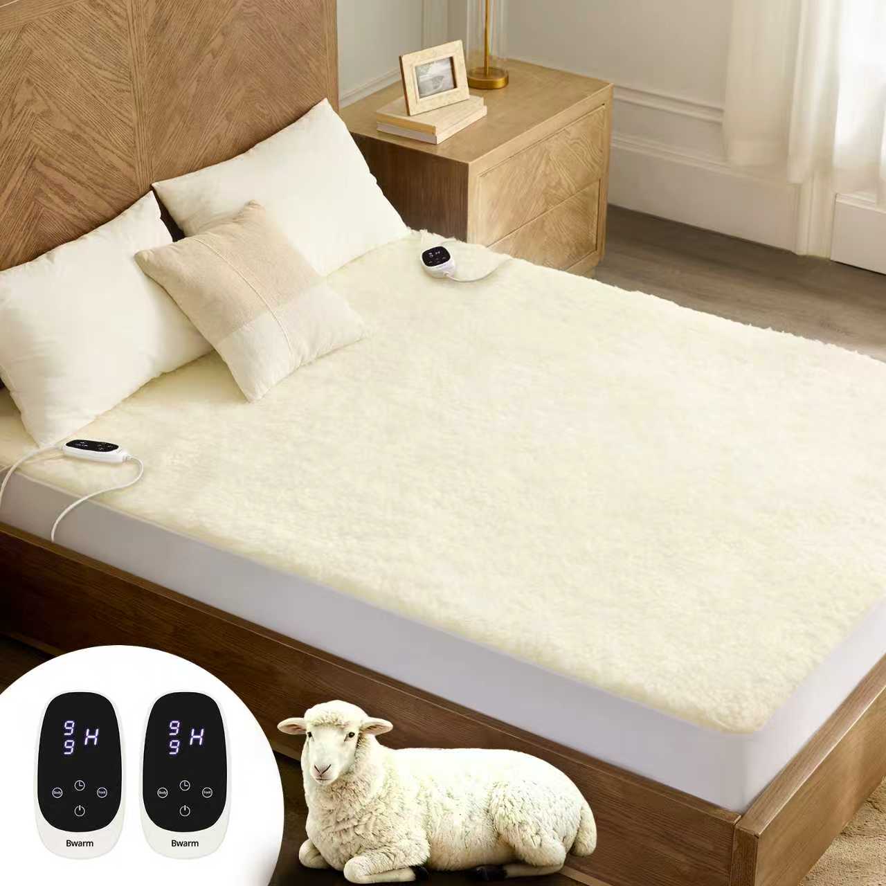 Organic Wool Multi-Zone Pro Heated Mattress Pad