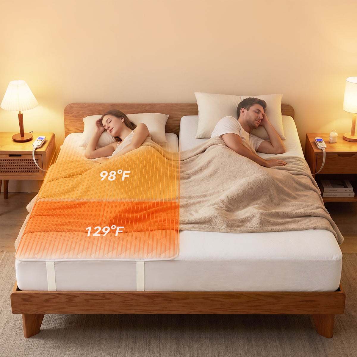 Air-Lock Multi-Zone Heated Mattress Pad