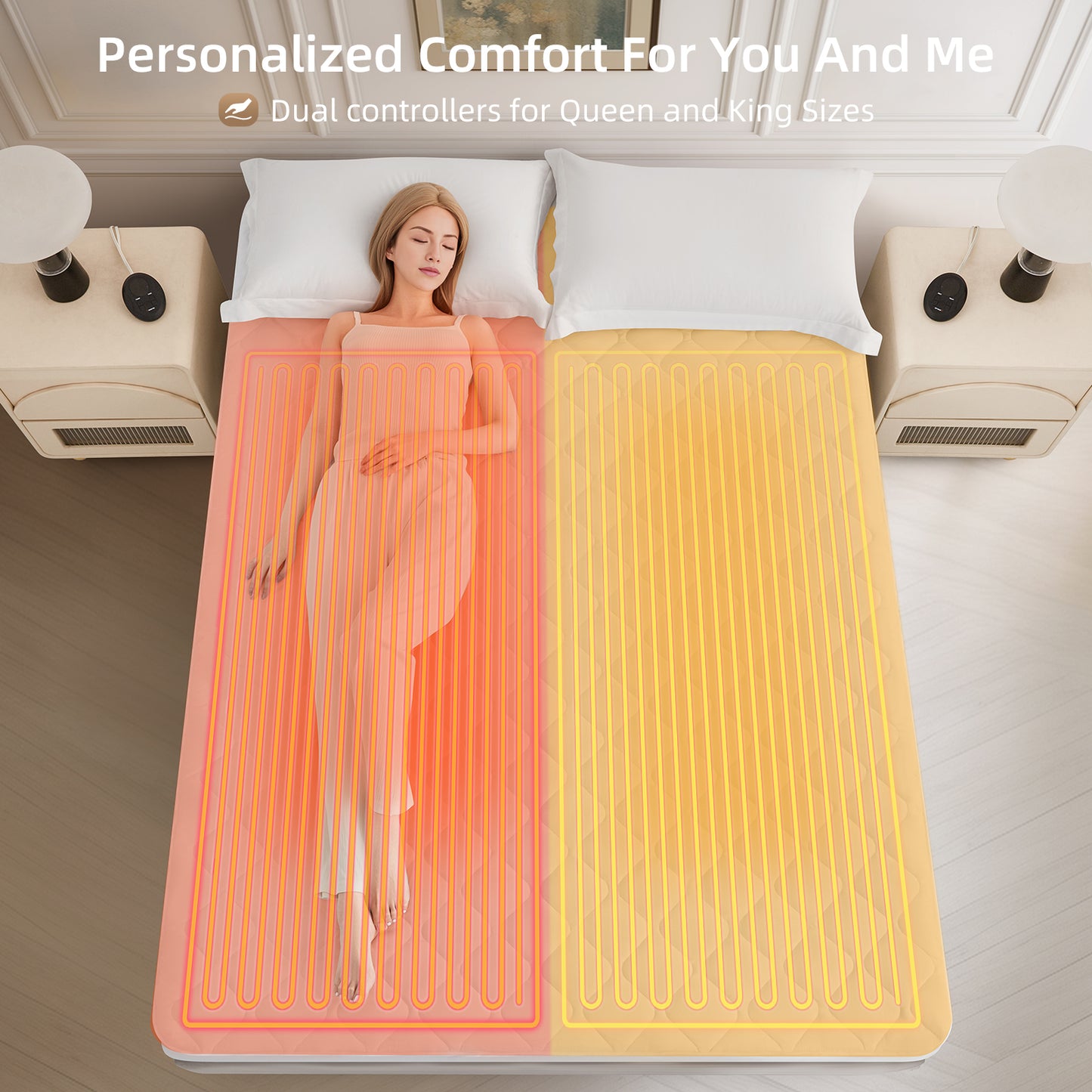 Air-Lock Balance Quilted Heated Mattress Pad