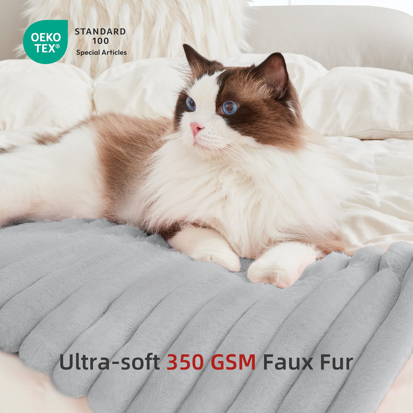 Adorable Essentiel – Coussin chauffant en fausse fourrure