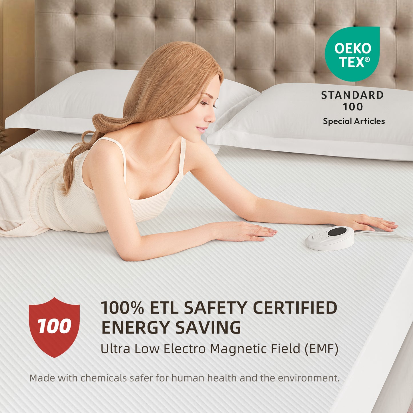Air-lock Waterproof Heated Mattress Pad