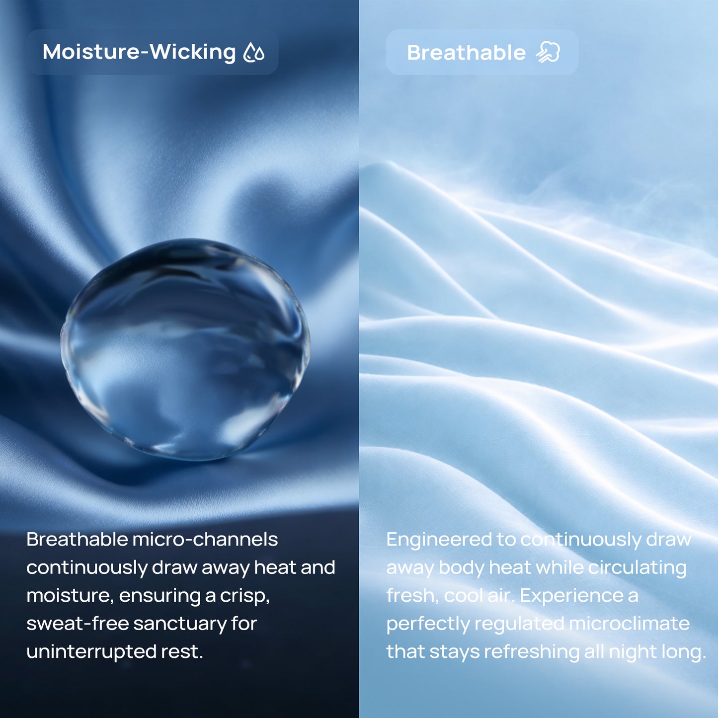 Système de Refroidissement par Eau Omni Sleep™ PRO pour Personnes ayant Chaud la Nuit