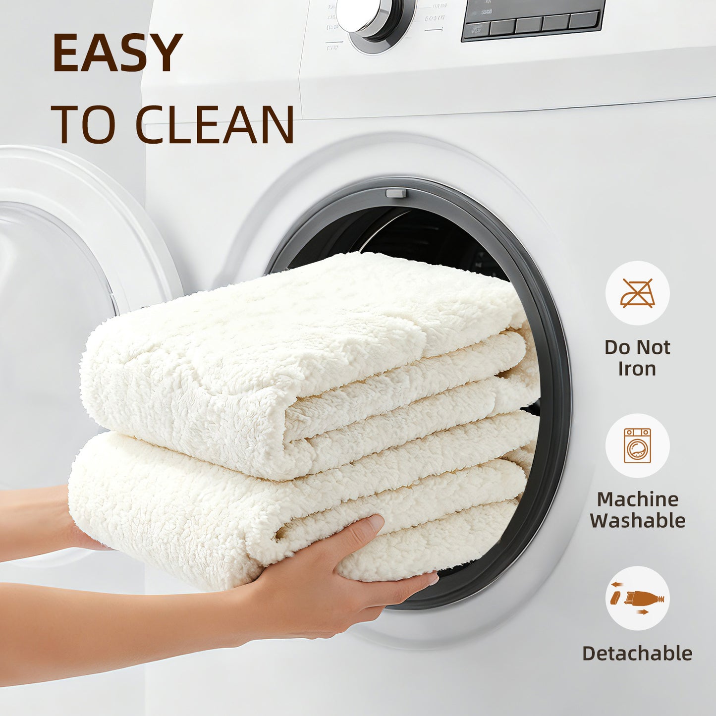 Therma-Lock Multi-Zone Sherpa Fleece Heated Mattress Pad