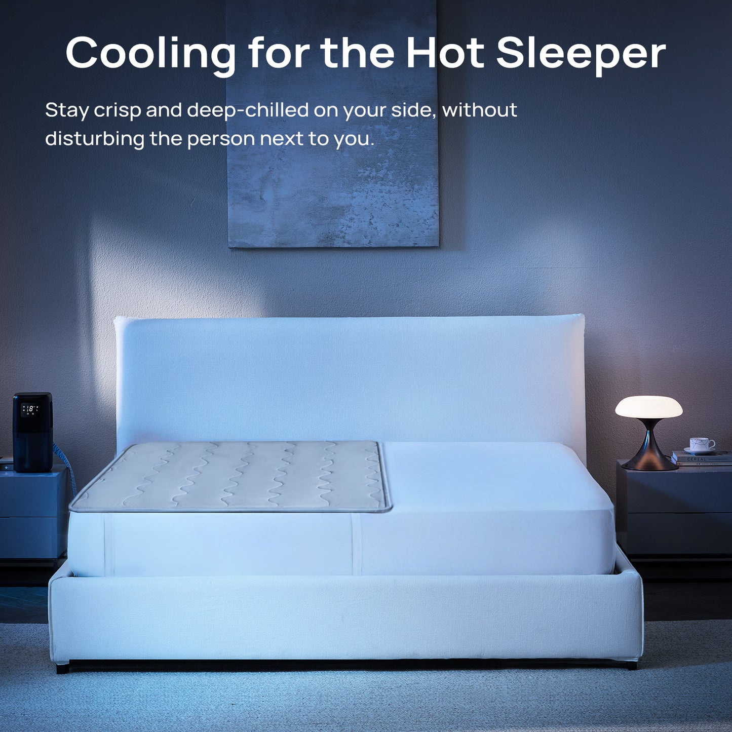 Système de Refroidissement par Eau Omni Sleep™ PRO pour Personnes ayant Chaud la Nuit