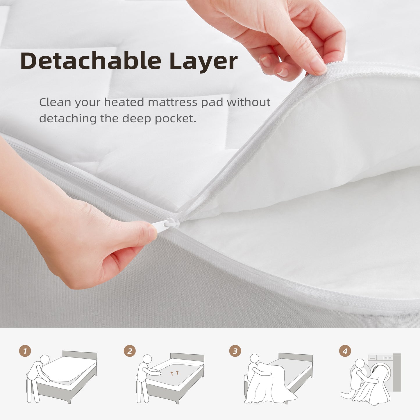 Air-Lock Multi-Zone Heated Mattress Pad