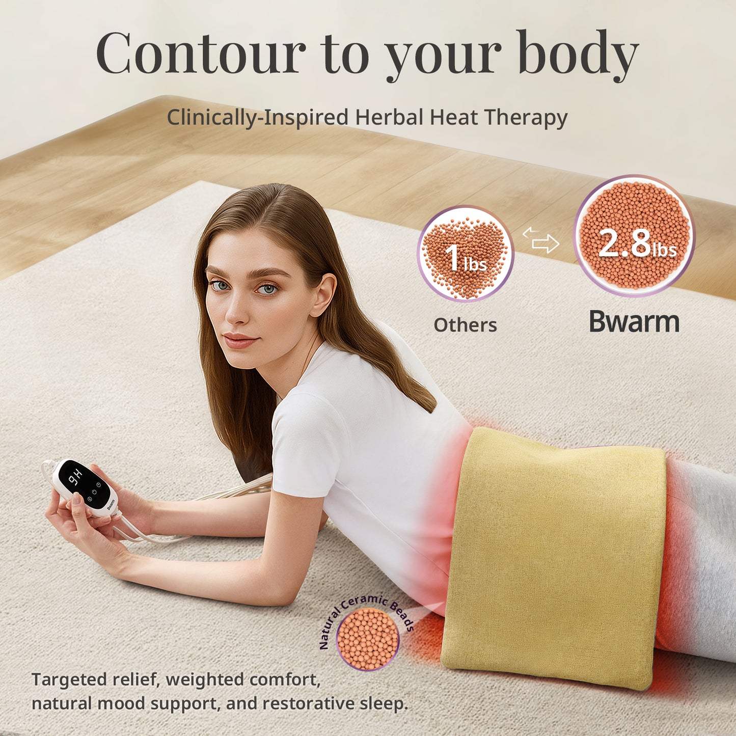 Circu Relief™ – Therapy Weighted Heating Pad - 12" x 24"