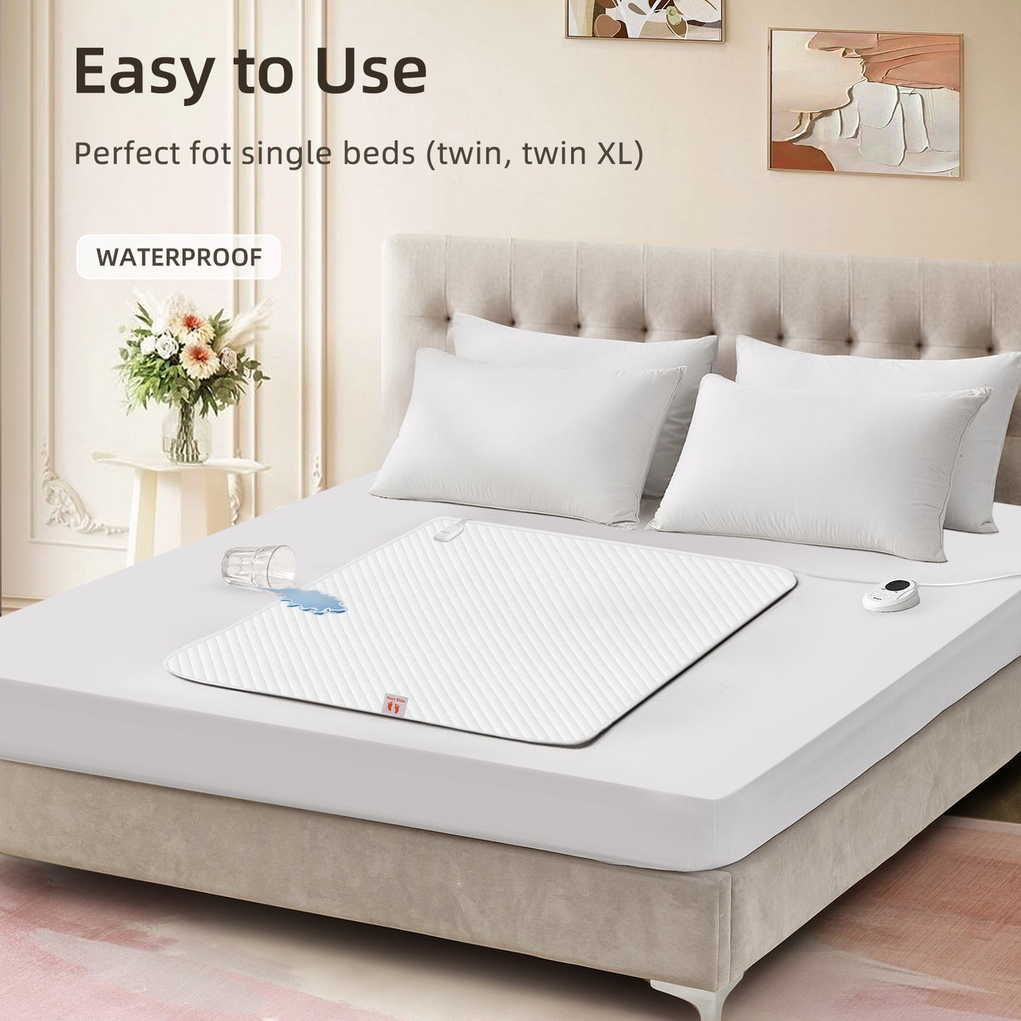 Bwarm Waterproof Heated Mattress Pad