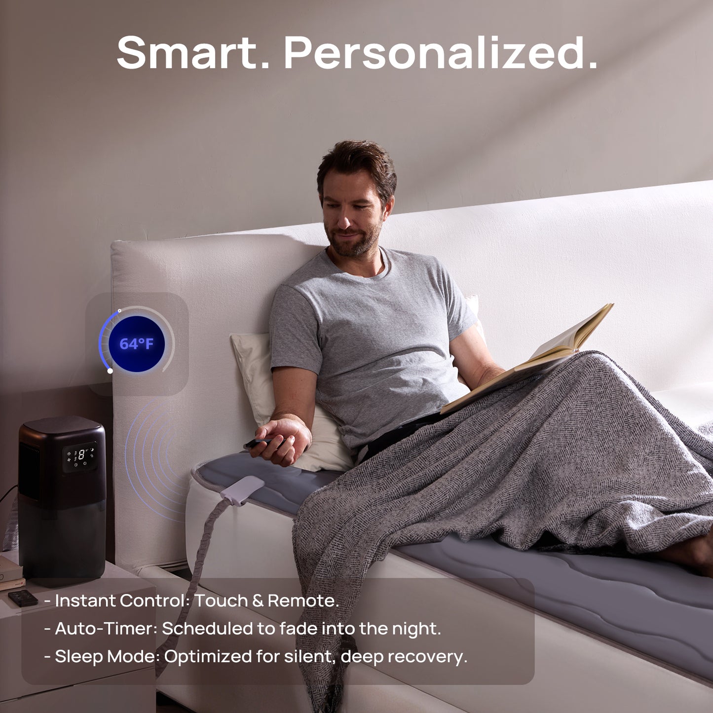 Système de Refroidissement par Eau Omni Sleep™ PRO pour Personnes ayant Chaud la Nuit