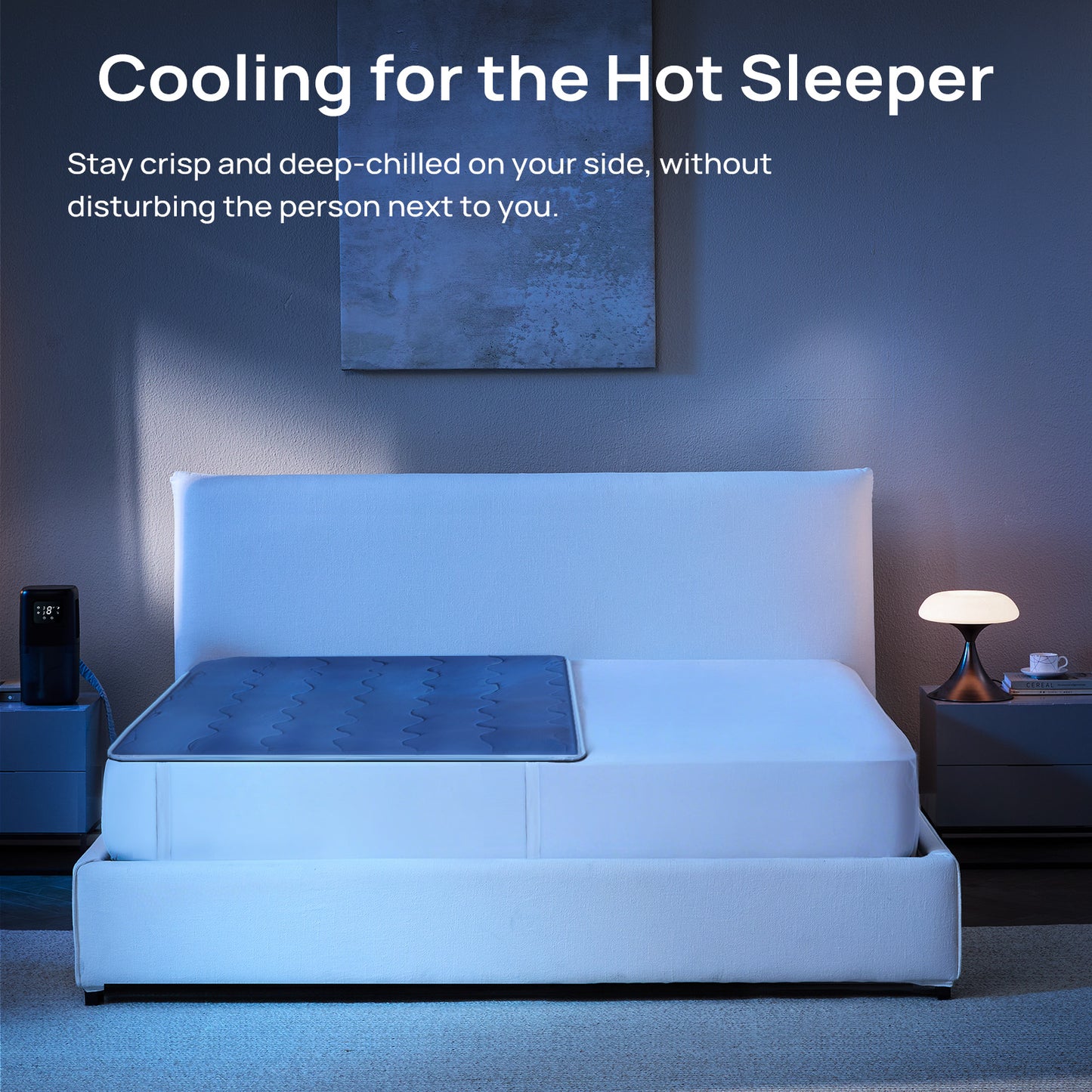 Système de Refroidissement par Eau Omni Sleep™ PRO pour Personnes ayant Chaud la Nuit