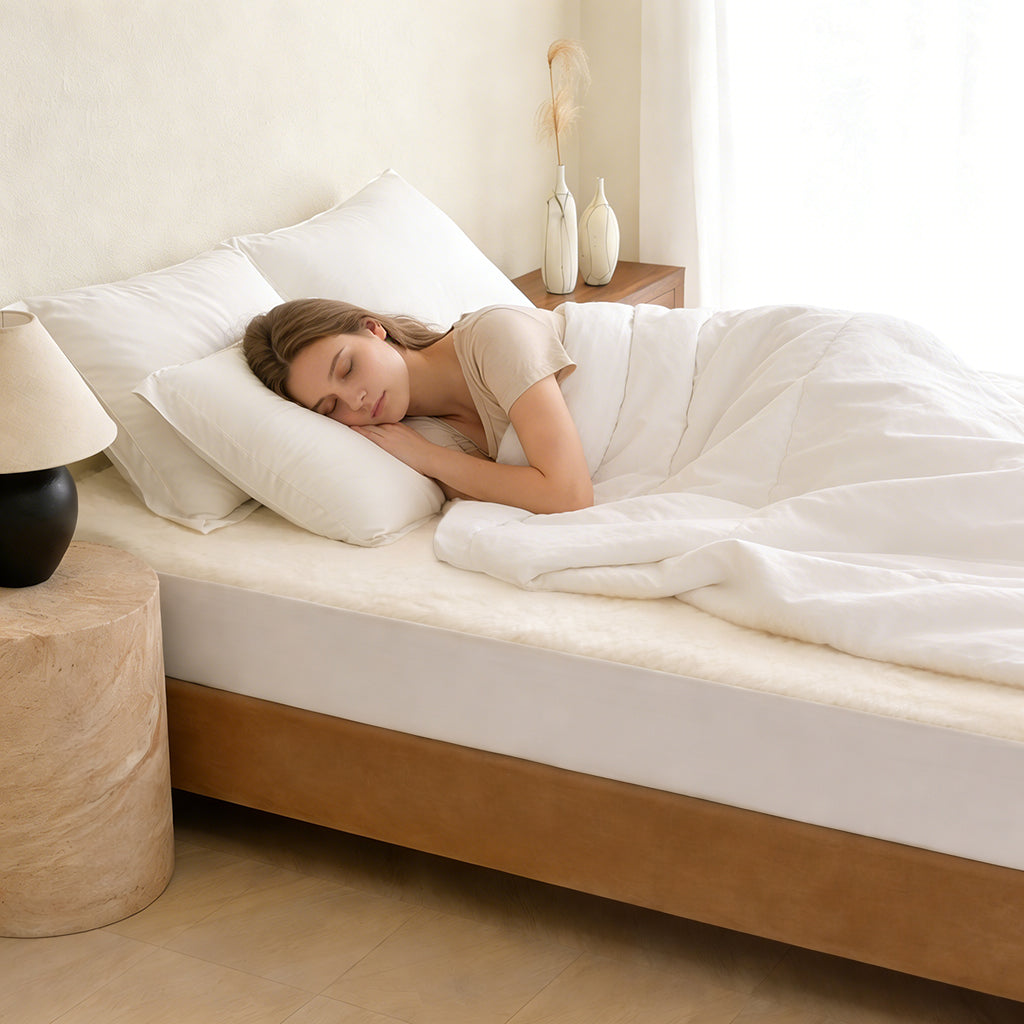 Organic Wool Fitted Mattress Pad