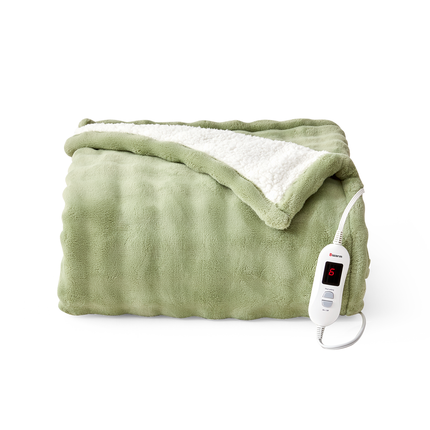 Luxe Bubble Heated Flannel Blanket