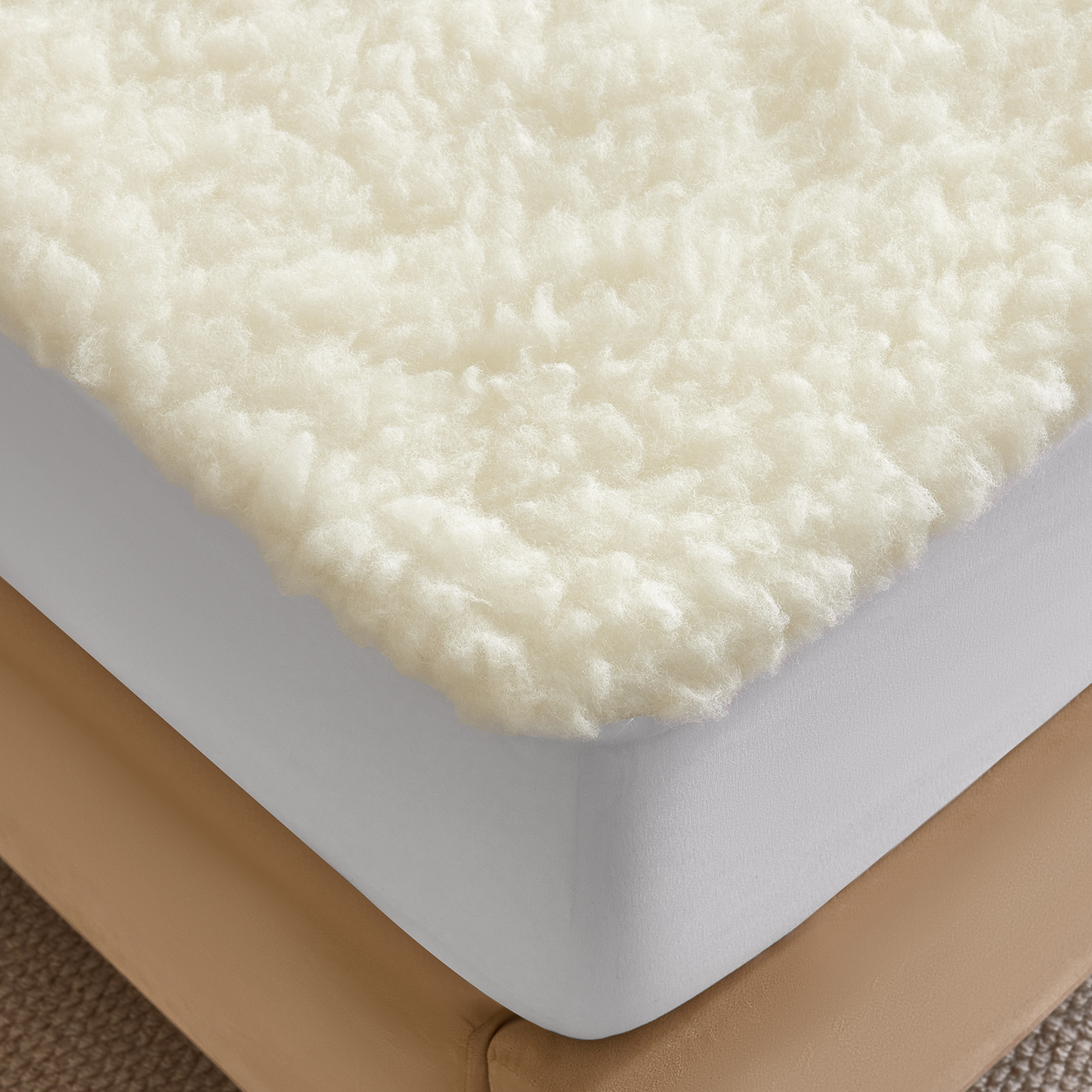 Organic Wool Fitted Mattress Pad