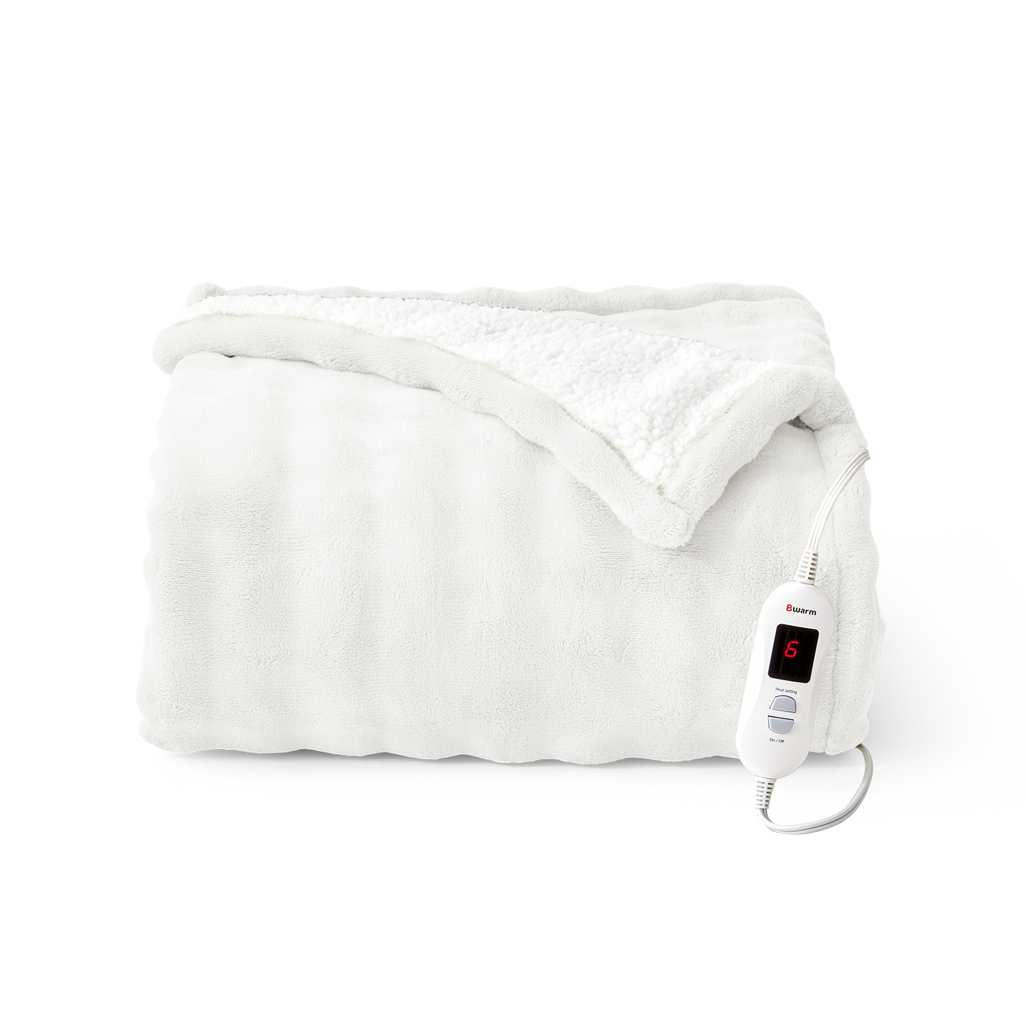Luxe Bubble Heated Flannel Blanket