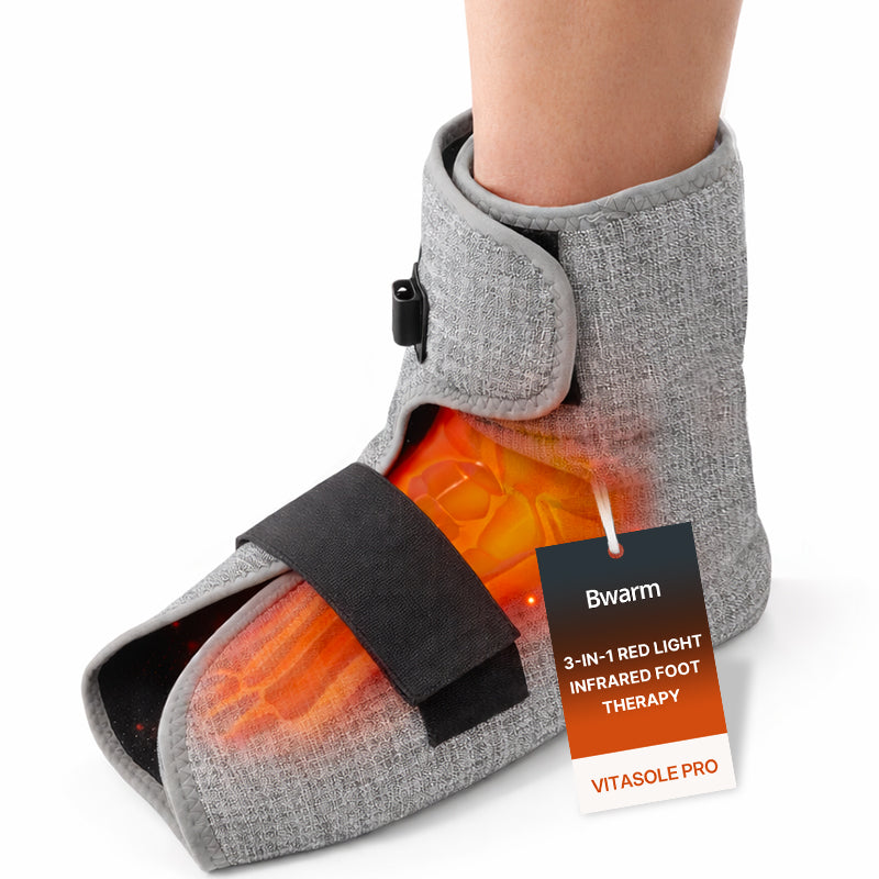 Masseur pieds et chevilles chauffant à lumière rouge 3-en-1 VITASOLE PRO