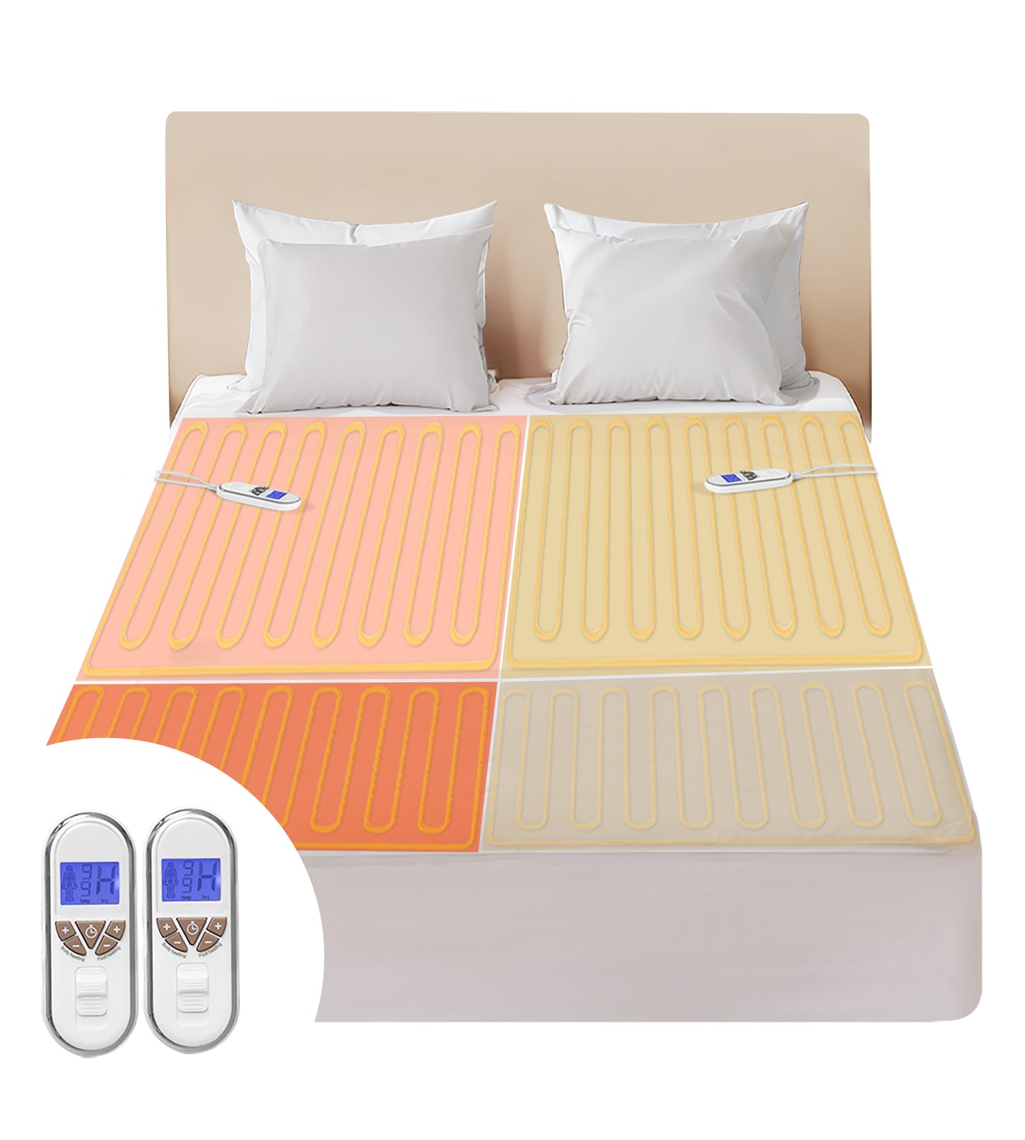Air-Lock Multi-Zone Heated Mattress Pad