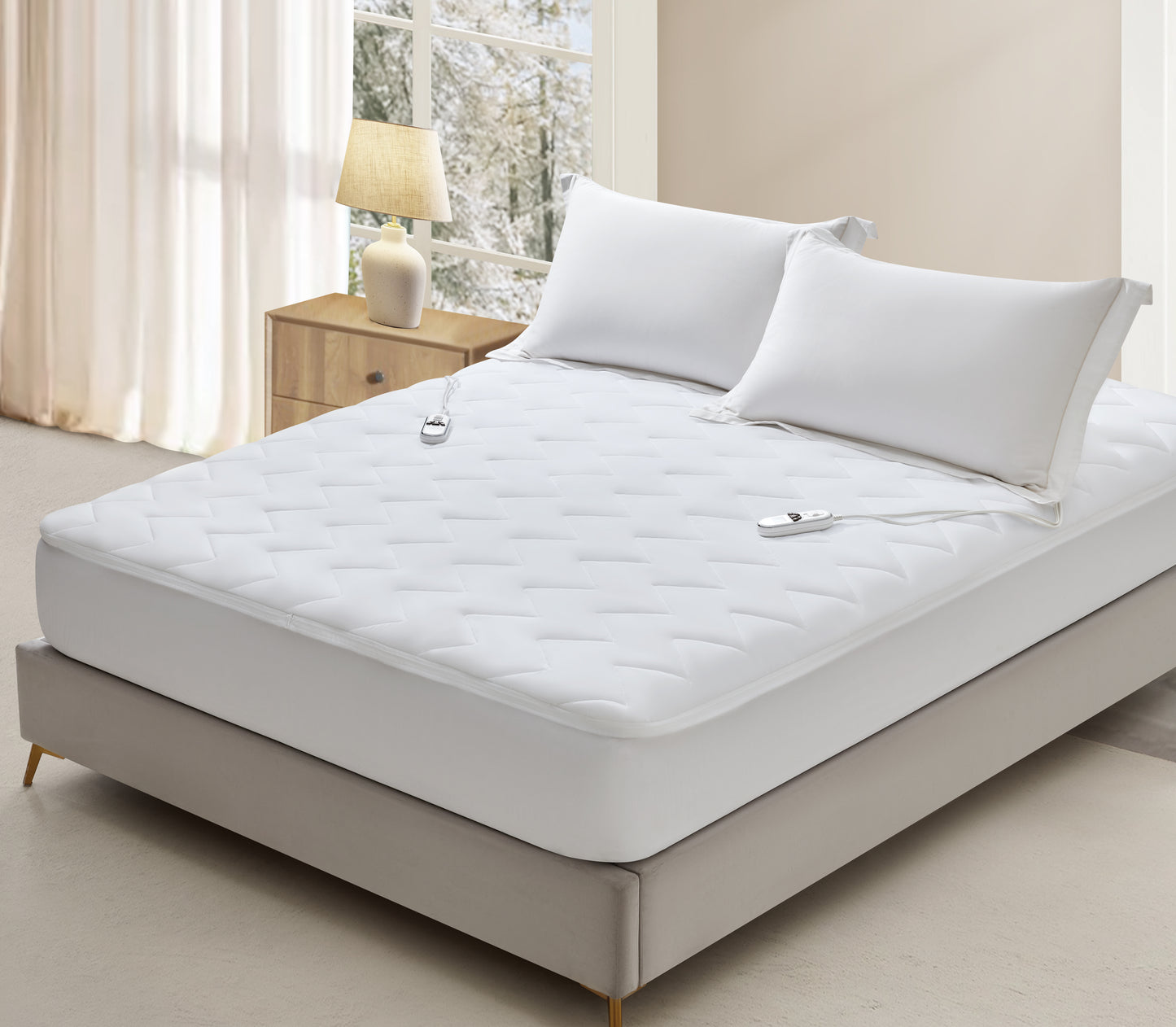 WarmTech Multi-Zone Heated Mattress Pad