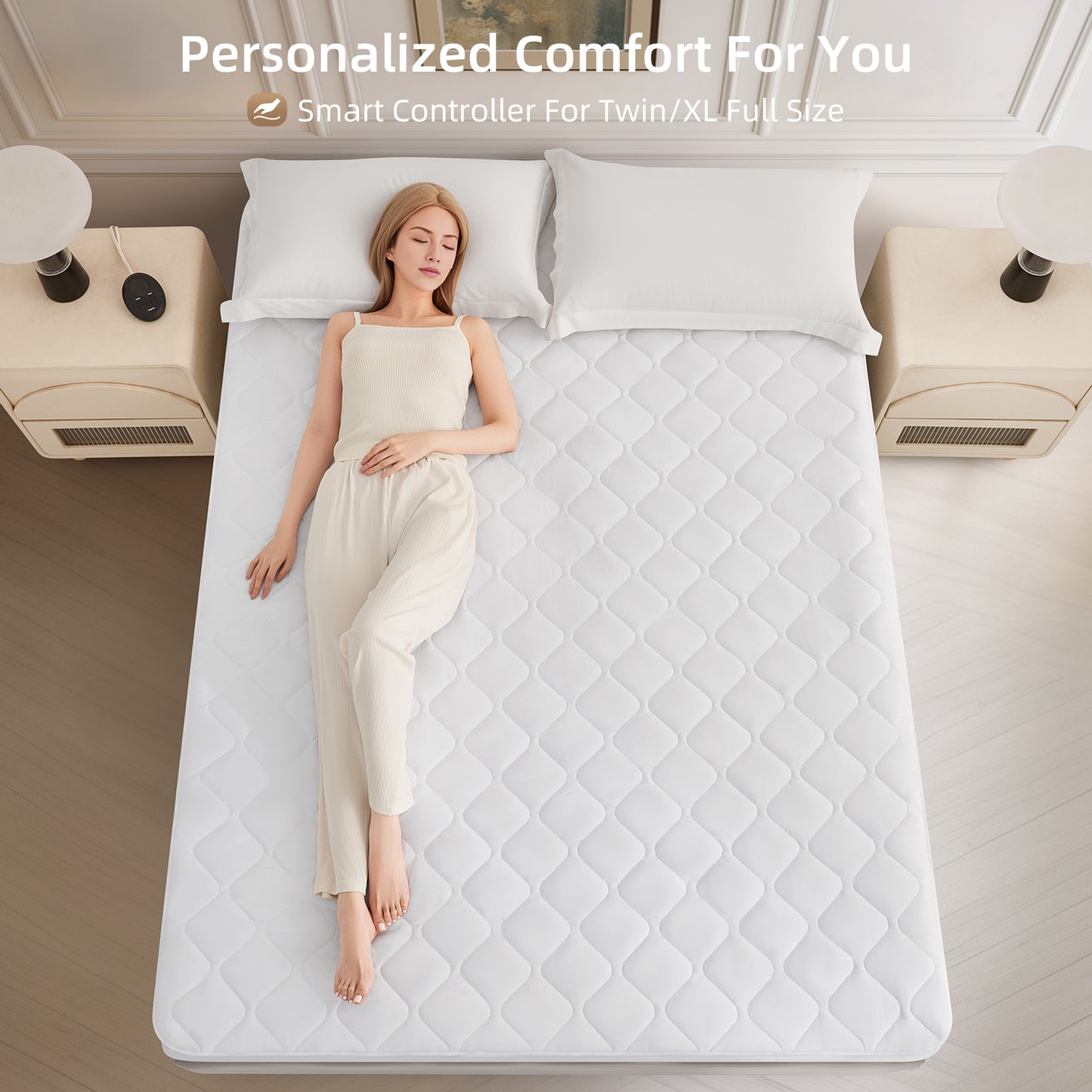 Air-Lock Balance Quilted Heated Mattress Pad