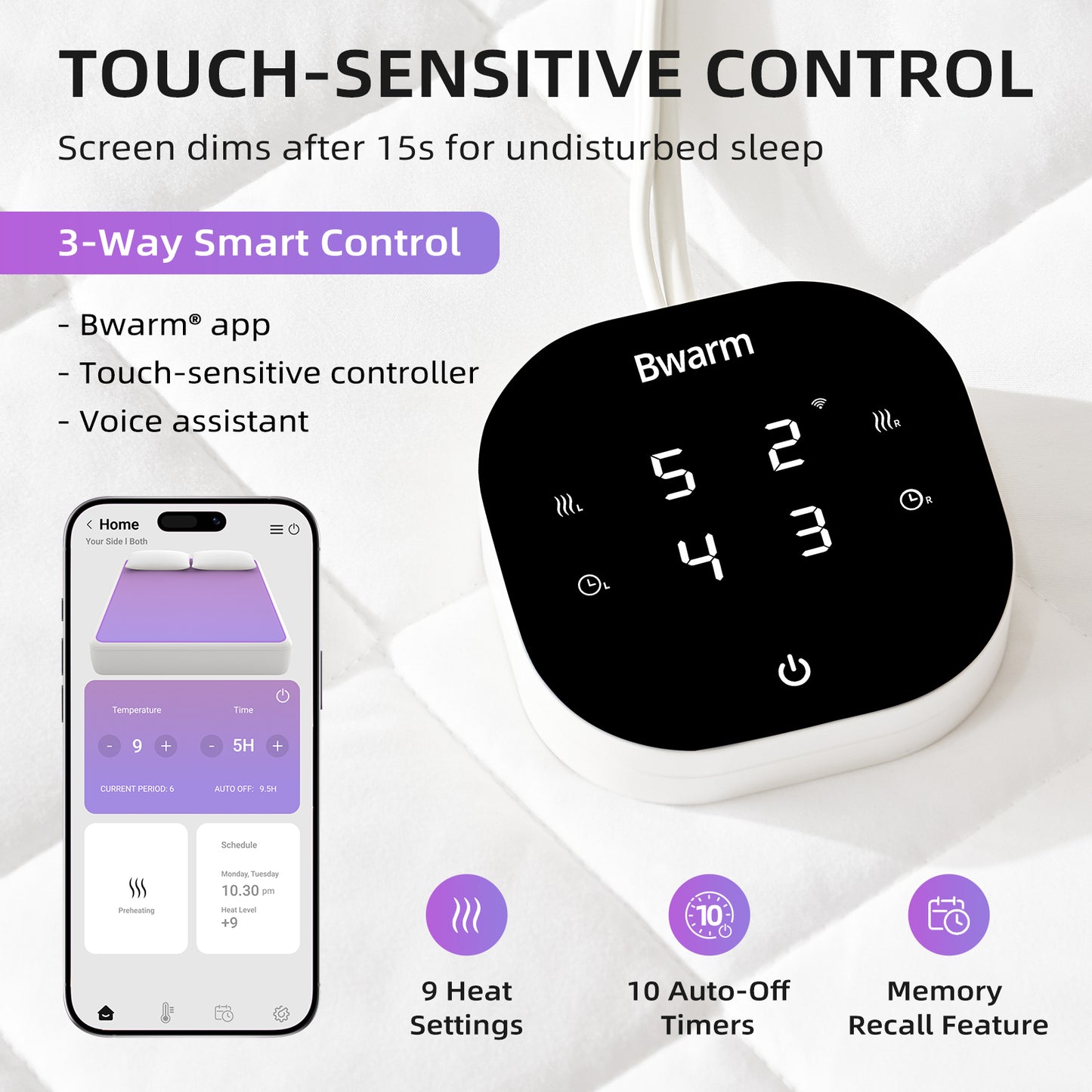 HeatSync Wi-Fi Heated Mattress Pad - Dual-Zone Heating