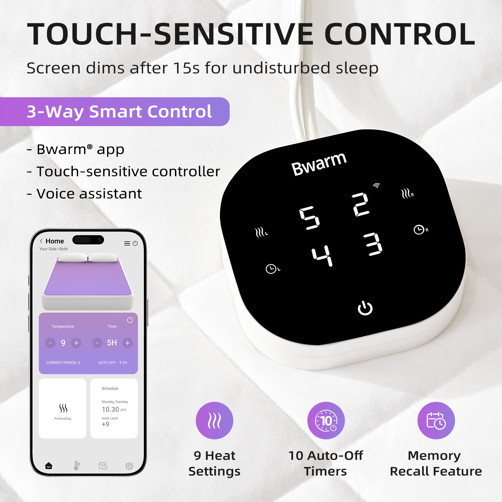 HeatSync Wi-Fi Heated Mattress Pad - Dual-Zone Heating