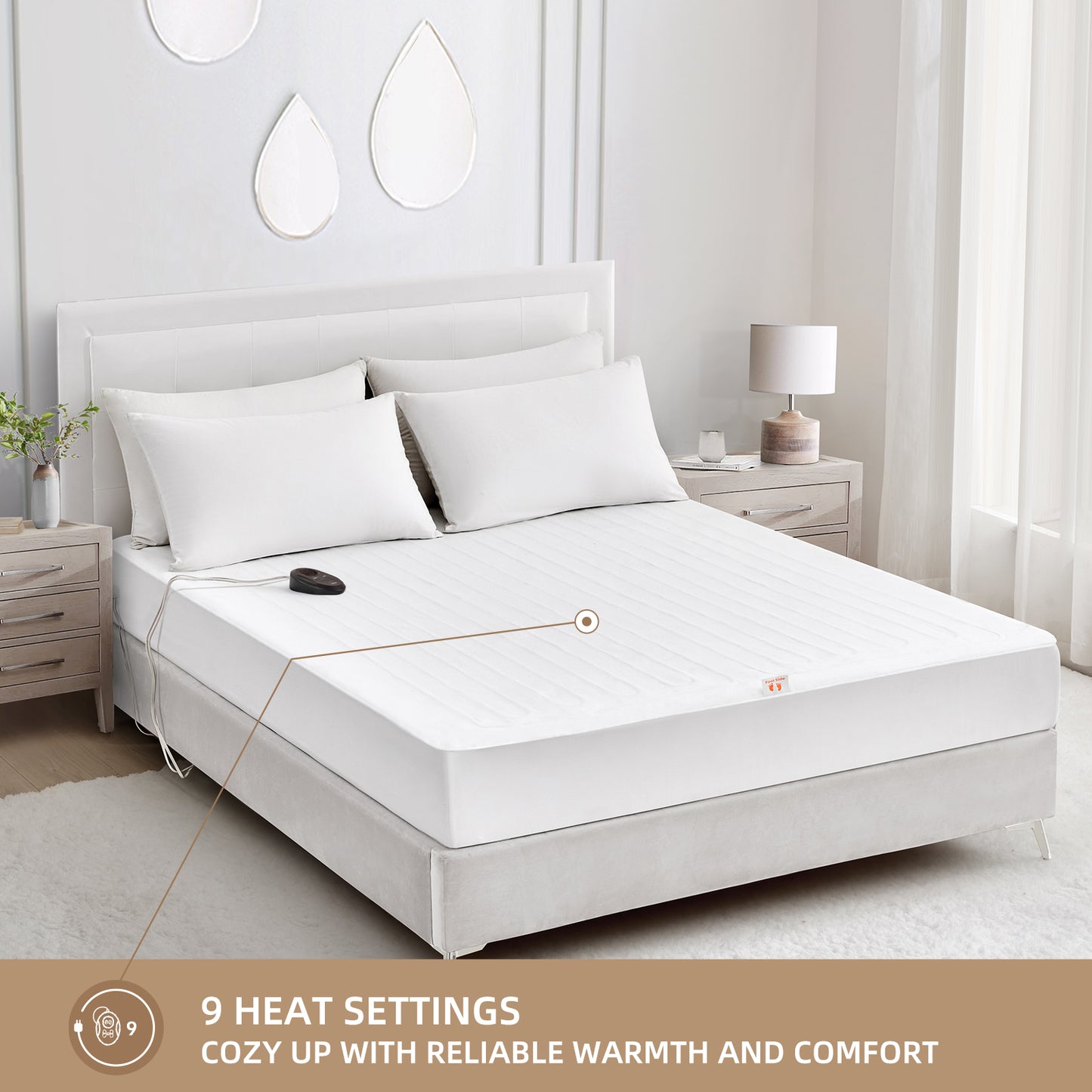 Bwarm Essential Electric Heated Mattress Pad