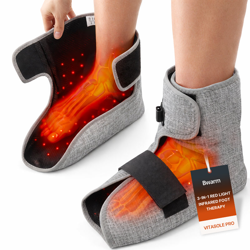 Masseur pieds et chevilles chauffant à lumière rouge 3-en-1 VITASOLE PRO