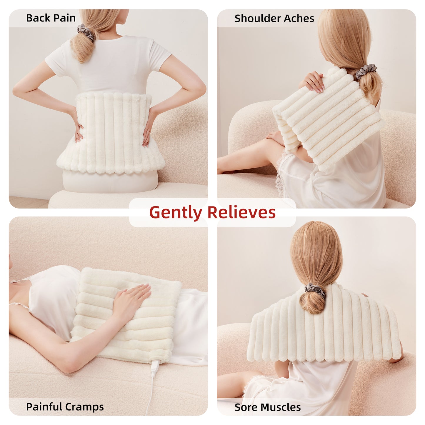 Faux Fur Adorable Heating Pad