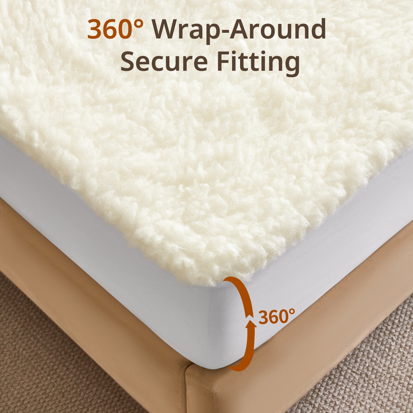 Organic Wool Fitted Mattress Pad