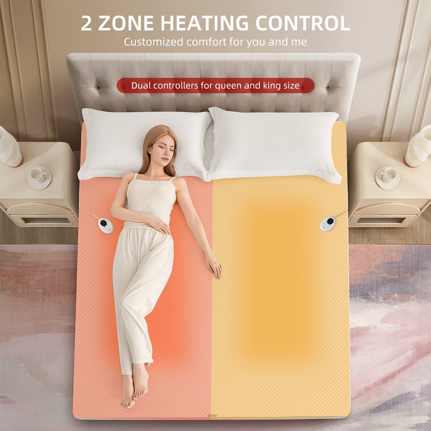 Bwarm Waterproof Heated Mattress Pad