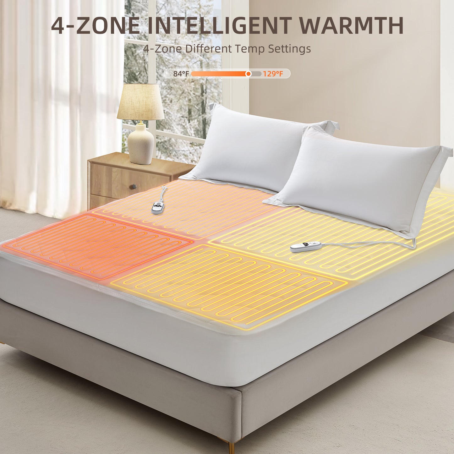 Air-Lock Multi-Zone Heated Mattress Pad