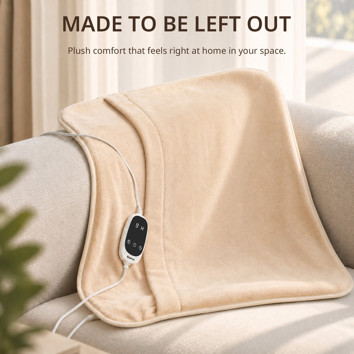 SNUG – Plush Electric Heated Foot Warmer for Bed with Pocket