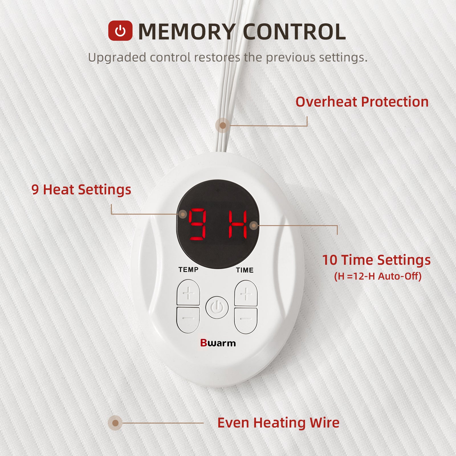 Air-lock Waterproof Heated Mattress Pad
