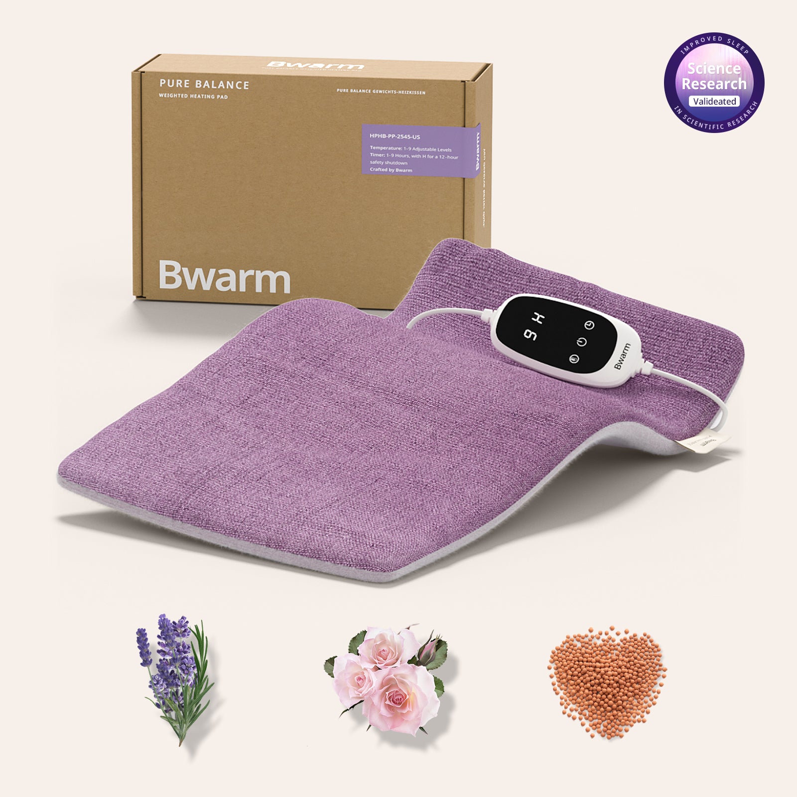 LavenDeep™ – Gewichtetes Heizkissen für die Kräutertherapie – 10 x 18 Zoll