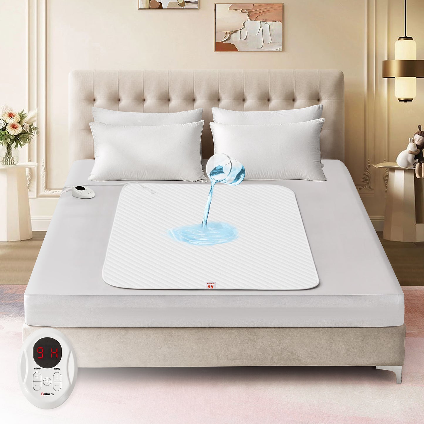 Air-lock Waterproof Heated Mattress Pad