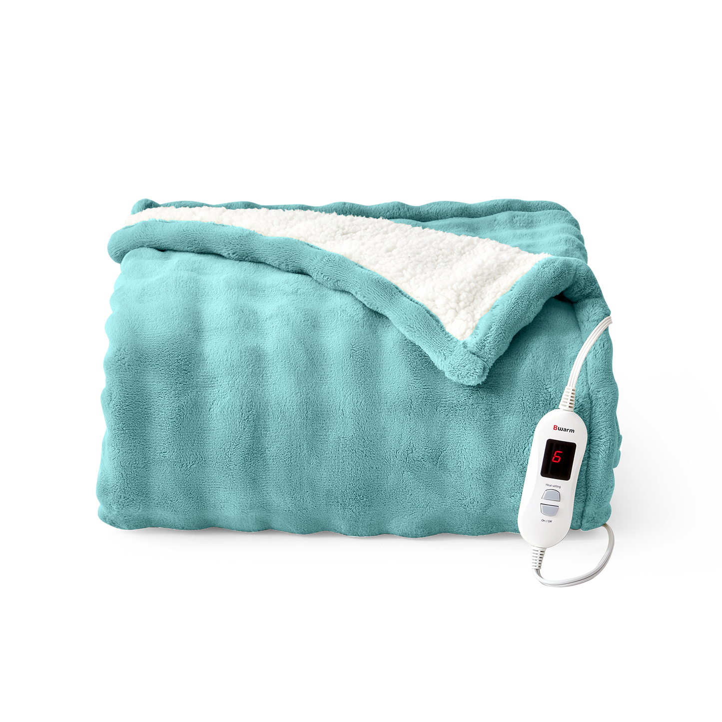 Luxe Bubble Heated Flannel Blanket