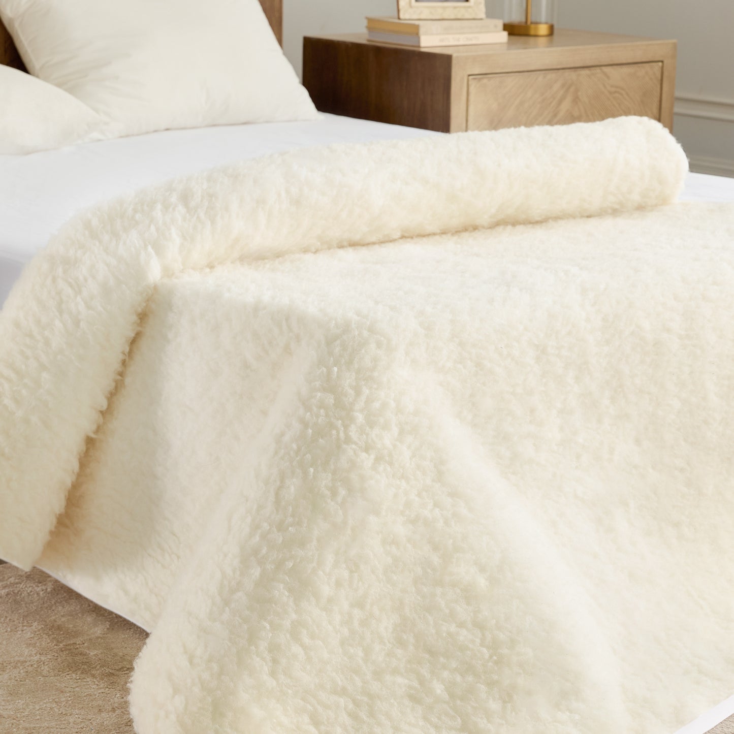 Organic Wool Multi-Zone Heated Mattress Pad