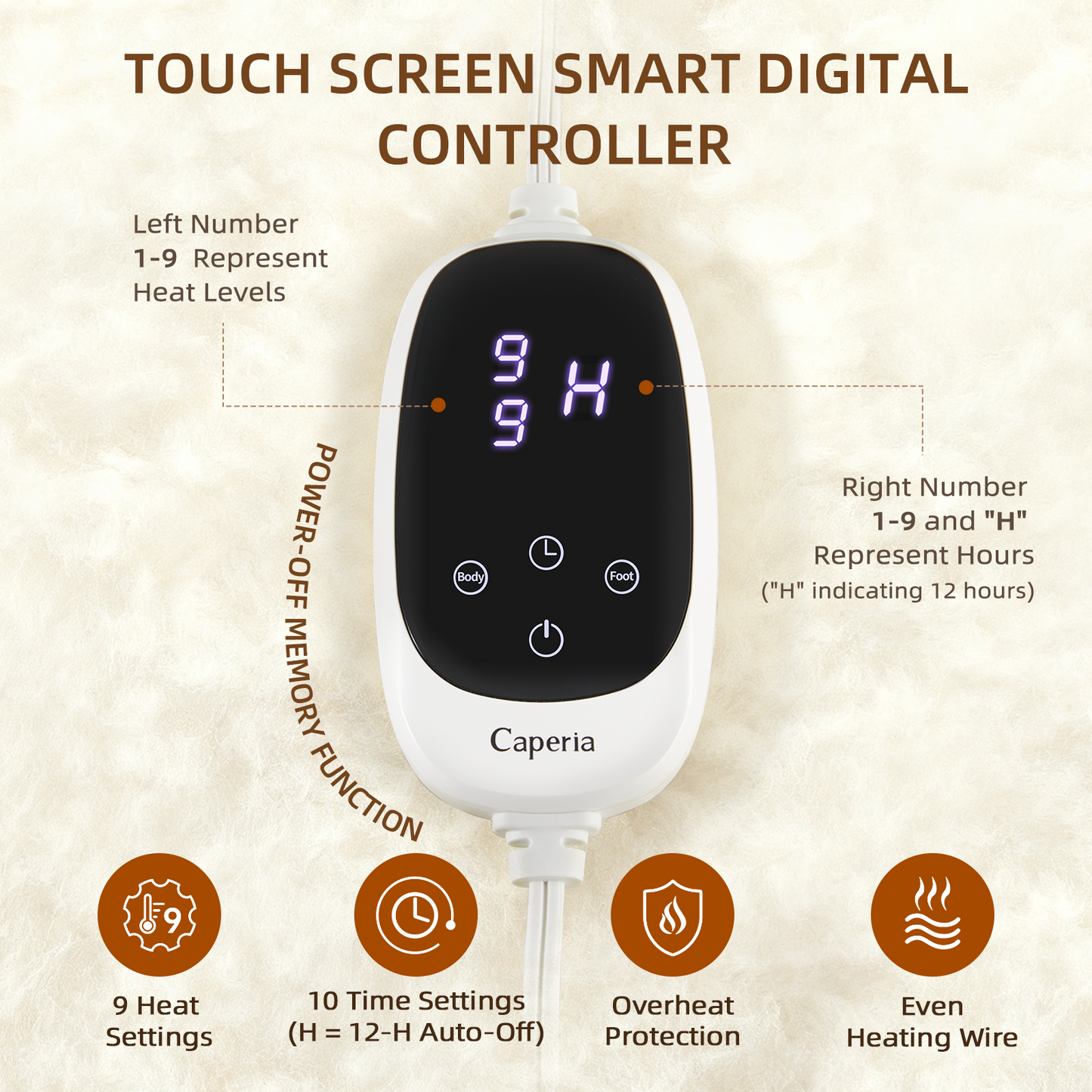 Organic Wool Multi-Zone Pro Heated Mattress Pad