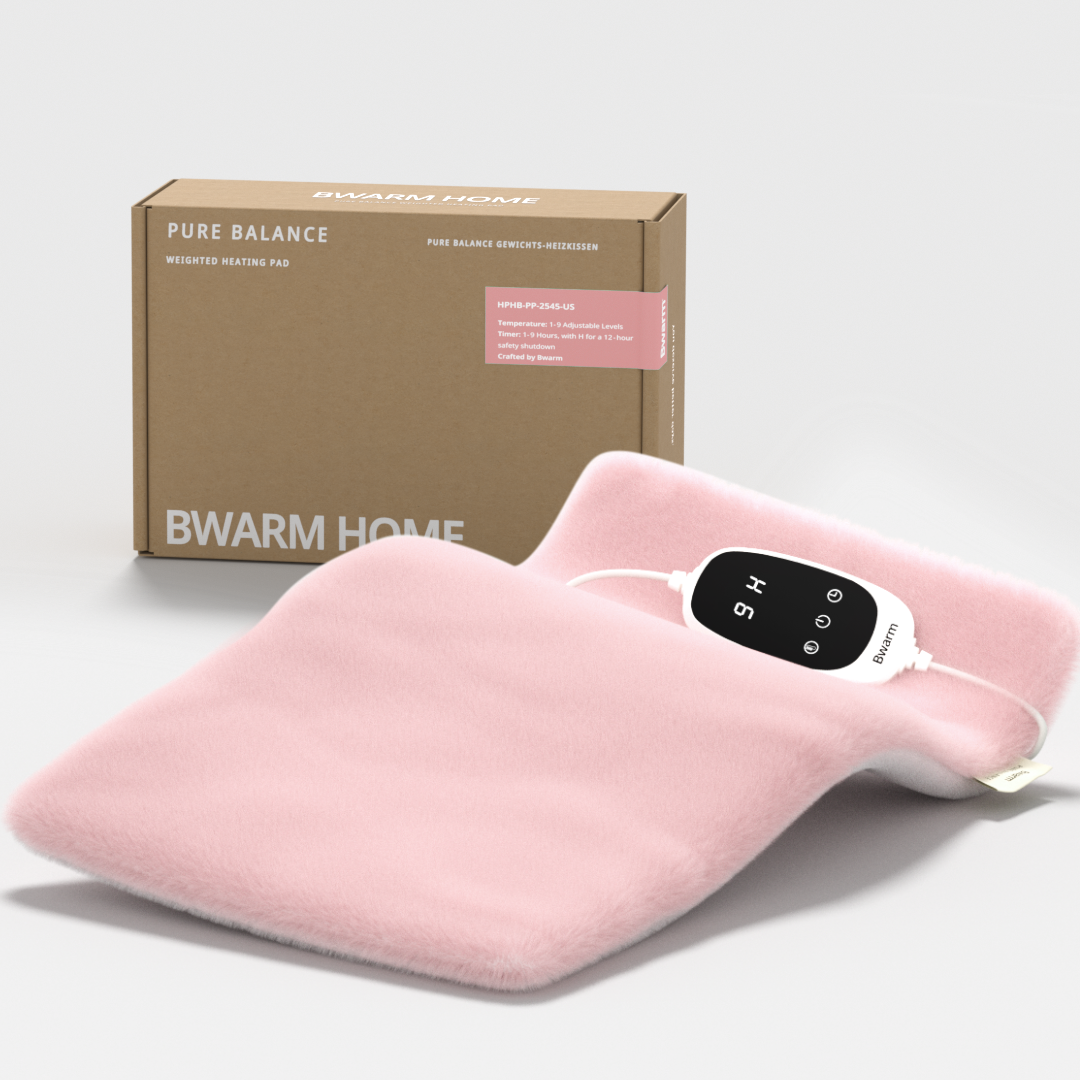 Luxe Rosa – Kräutertherapie-Heizkissen mit Gewicht – 10 x 18 Zoll